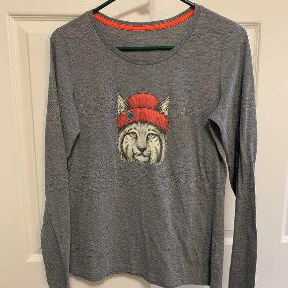 Columbia "Lynx in a Cap" Tee Shirt - Picture 1 of 3